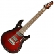 MusicMan Signature John Petrucci 7 cordes HH matched head Petrucci inlays pearl redburst