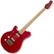 MusicMan Axis Super Sport HH Vibrato Vintage Gaucher translucent red