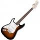 Squier Stratocaster left hand gaucher brown sunburst