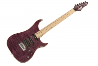 Euroguitar  Vigier Excalibur Ultra Blues HSS touche érable + étui amethyst purple