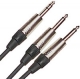 Accessoire sono Yellow Cable  K 05 2 jack mono/1 jack stereo