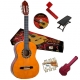 Valencia  Pack guitare classique estudio 4/4 natural