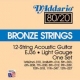 D'Addario 80/20 bronze EJ36 Light 12-cordes