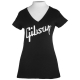 Gibson  GA-BLVTXL D�bardeur femme Col en V XL black