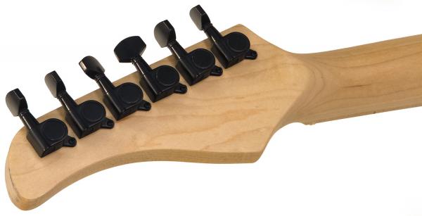 STR70 (PUR) - black Guitare électrique forme str Eastone